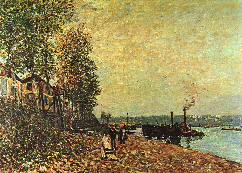 Alfred Sisley The Tugboat china oil painting image